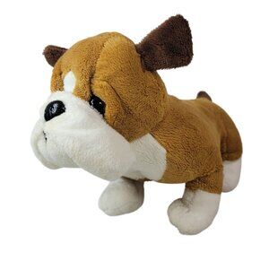 2/$15 Webkinz Bulldog Plush Brown Stuffed Animal Ganz No Code Puppy Beans HM126